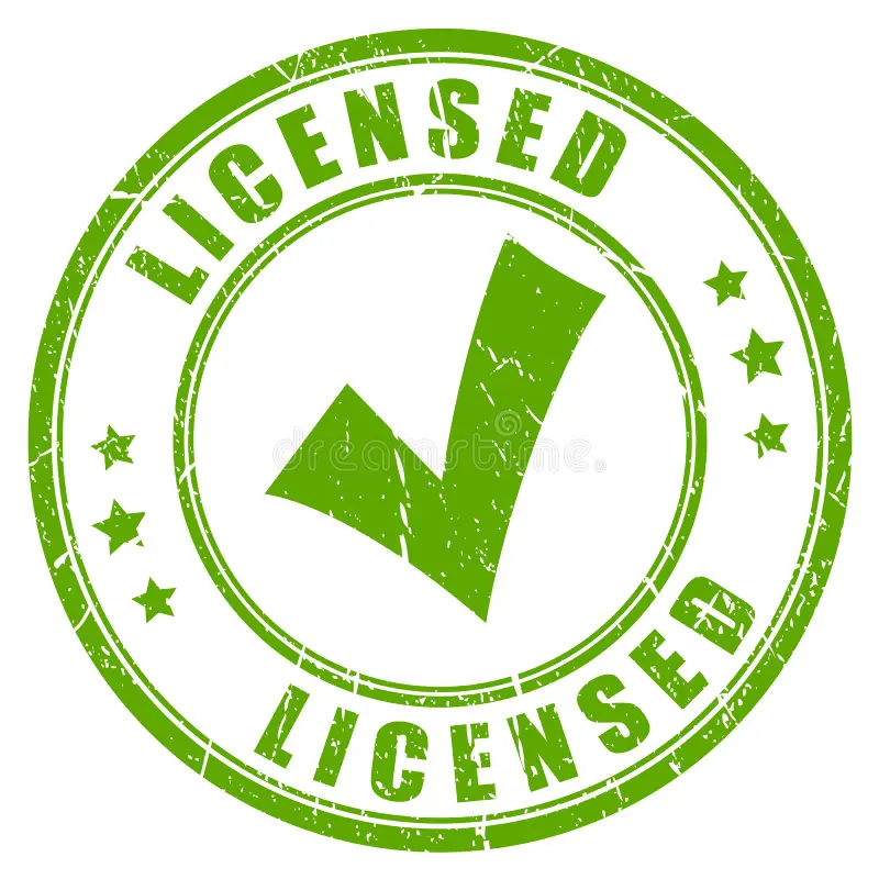 licensed &  NOC logo, Approved Logo, Licensed Logo